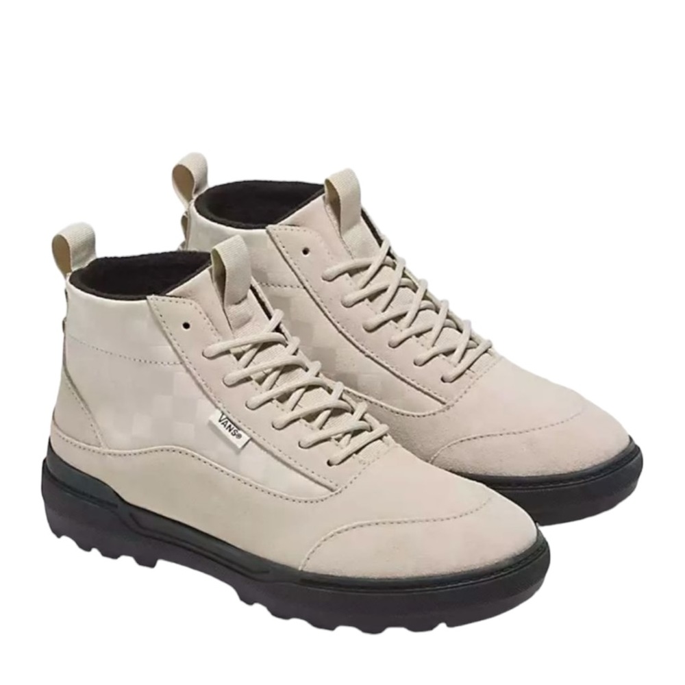New VANS Colfax MTE-1 Checkered Cold Weather Boot Cream Black Unisex Sz 7W/ 5.5M - Picture 3 of 12